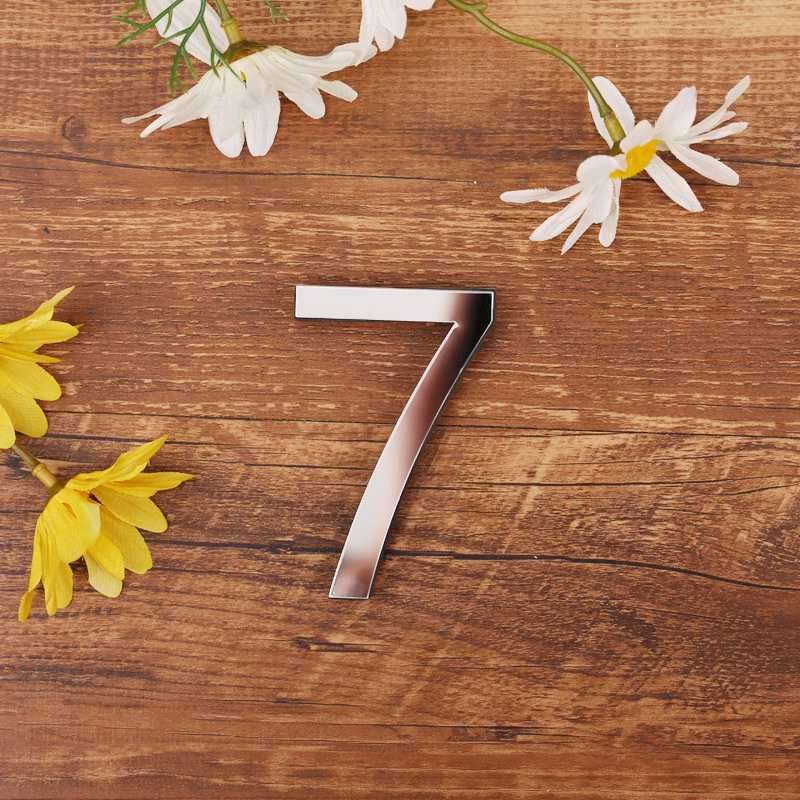 Wall Stickers Home Decoration Numerals Decor Acrylic Mirror Word Arabic Eva
