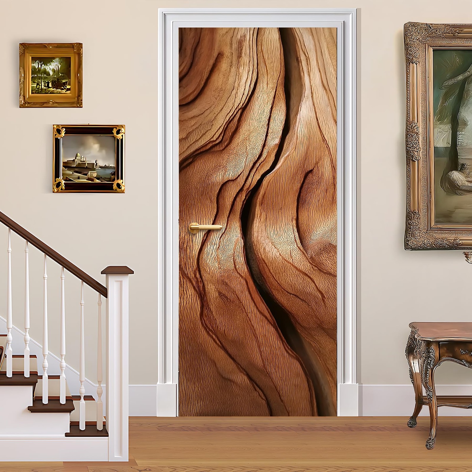3D Door Decals Stickers, Peel Stick Wall Murals Vinyl Wallpaper -Adhesive Mur…