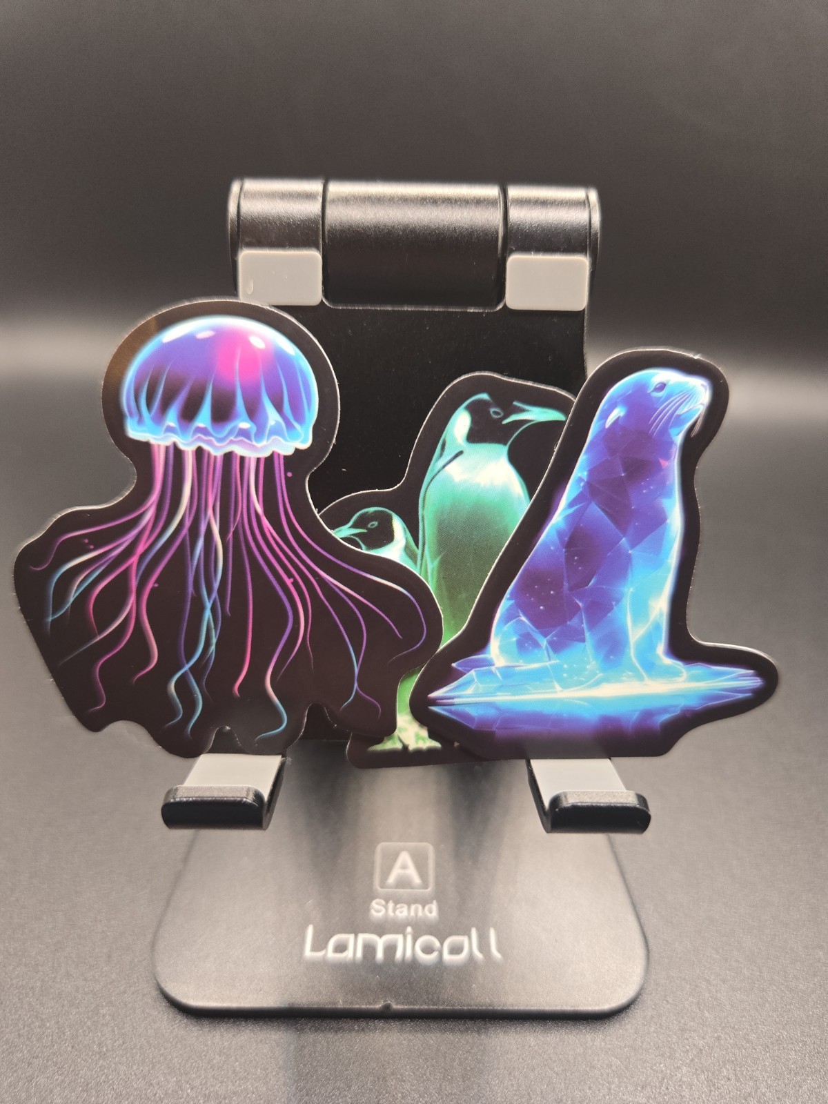 Ocean Themed Glow In The Dark Stickers!! Vinyl Waterproof Seel Penguin Jellyfish