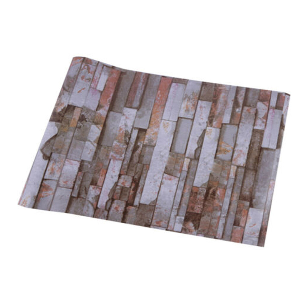 33ft 3D Stone Wallpaper Self-Adhesive Contact Paper Peel Stick Film Backsplash