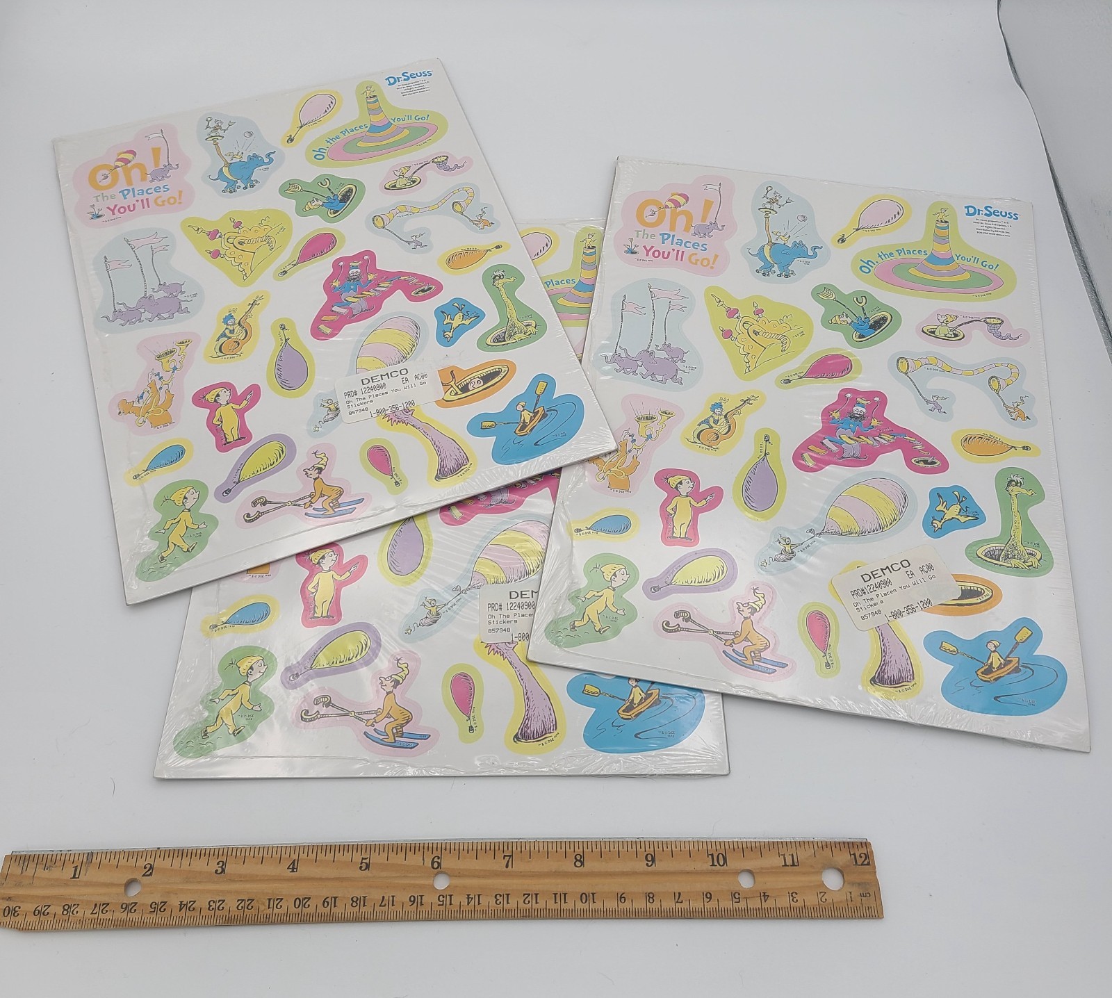 Oh, the Places You'll Go! sticker sheets 6 sheets per pack Dr. Seuss Graduation