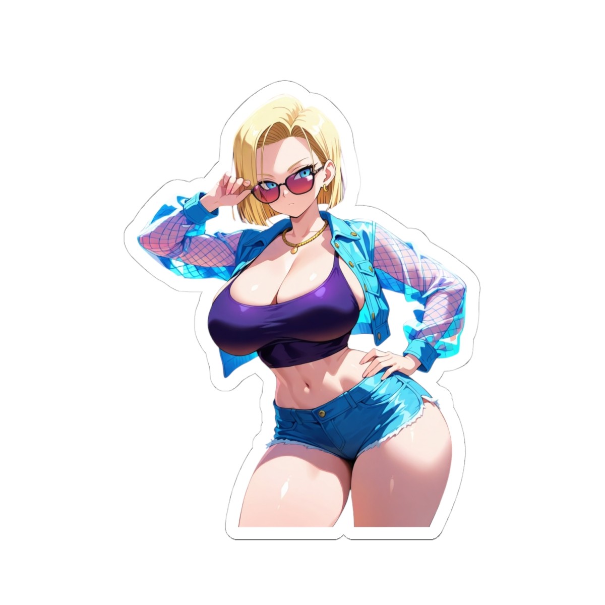 Cute Waifu Anime Sticker (AddMoreInShopFor0.10Shipping) 18 Fan Art