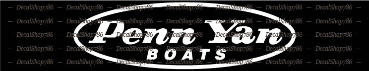 Penn Yan Boats -Outdoor Sports- Car/SUV/Truck Vinyl Die-Cut Peel N' Stick Decals