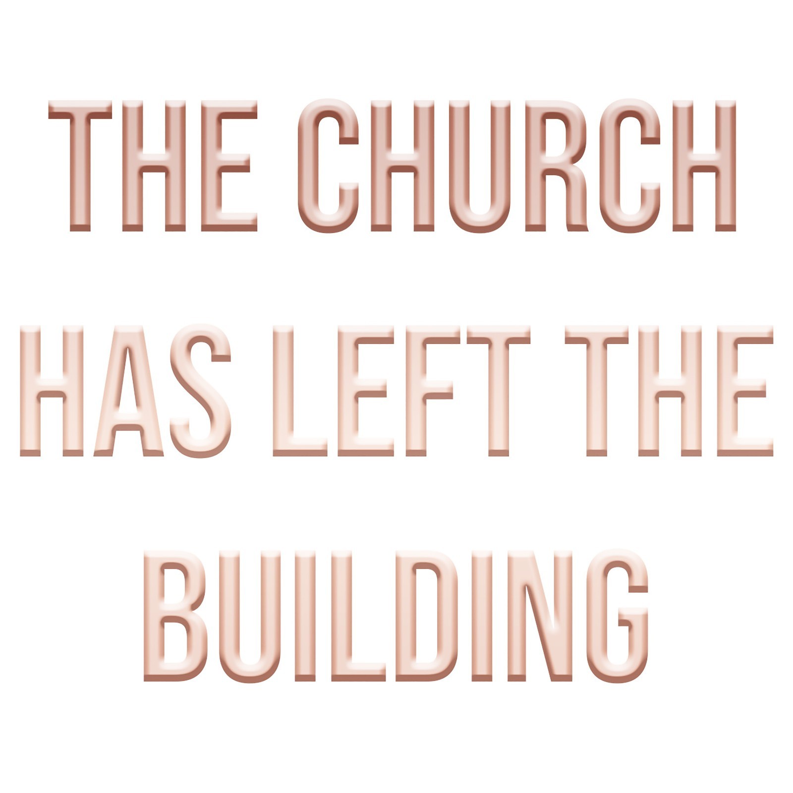 The Church Has Left the Building | Christian Decal for Laptop or Water Bottle
