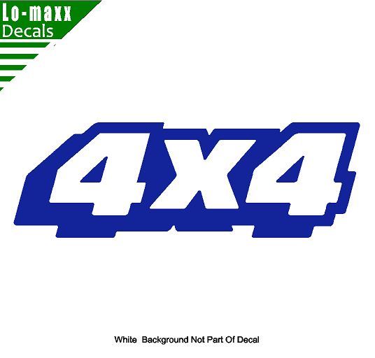 4 x 4 Four Wheel Drive Truck High Quality Sizes And Colors Die Cut Vinyl Decal