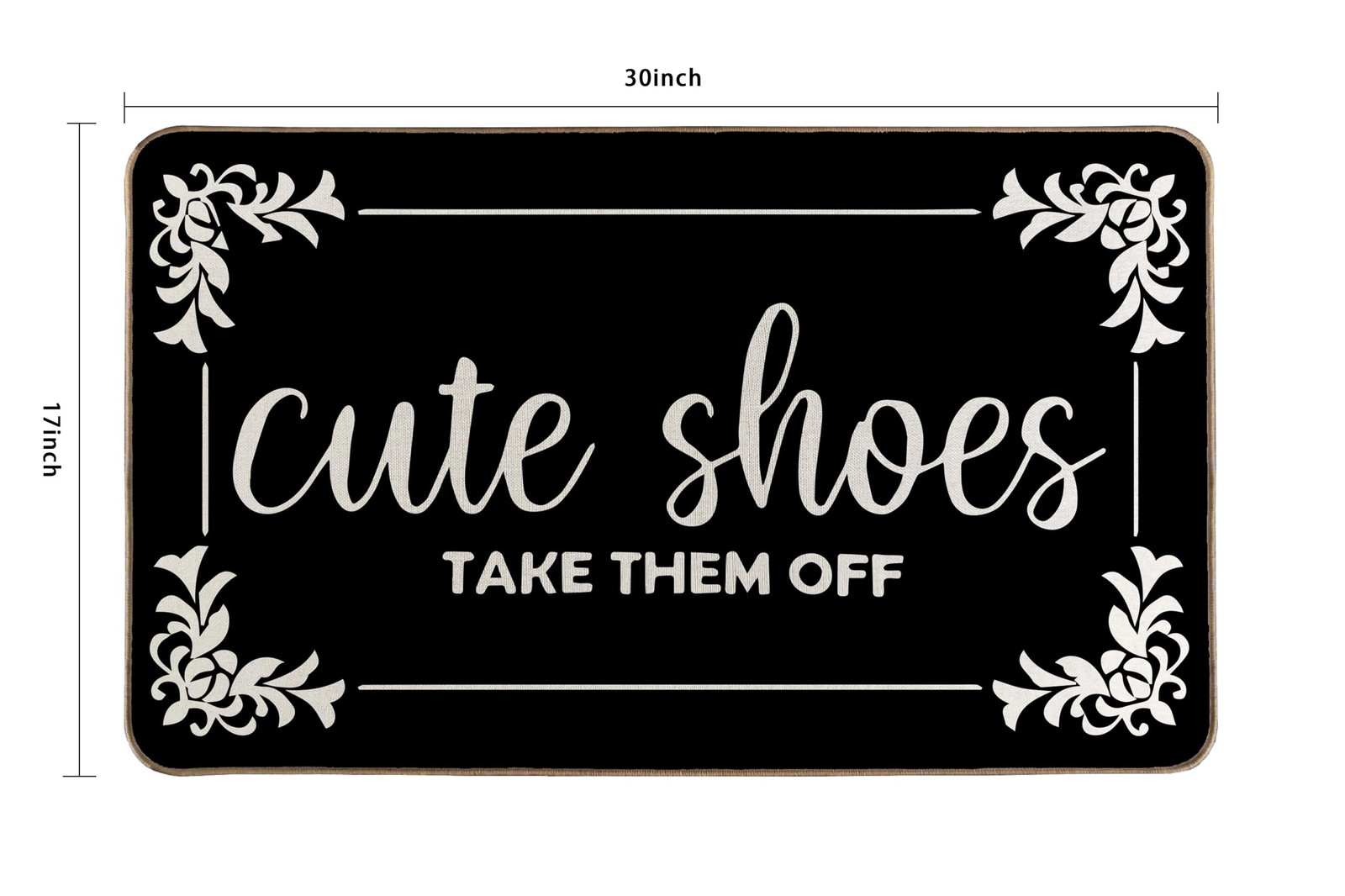 Cute Shoes Take Them Off Doormat 17x 30 Inch Indoor Outdoor Entry Non Slip Ru…