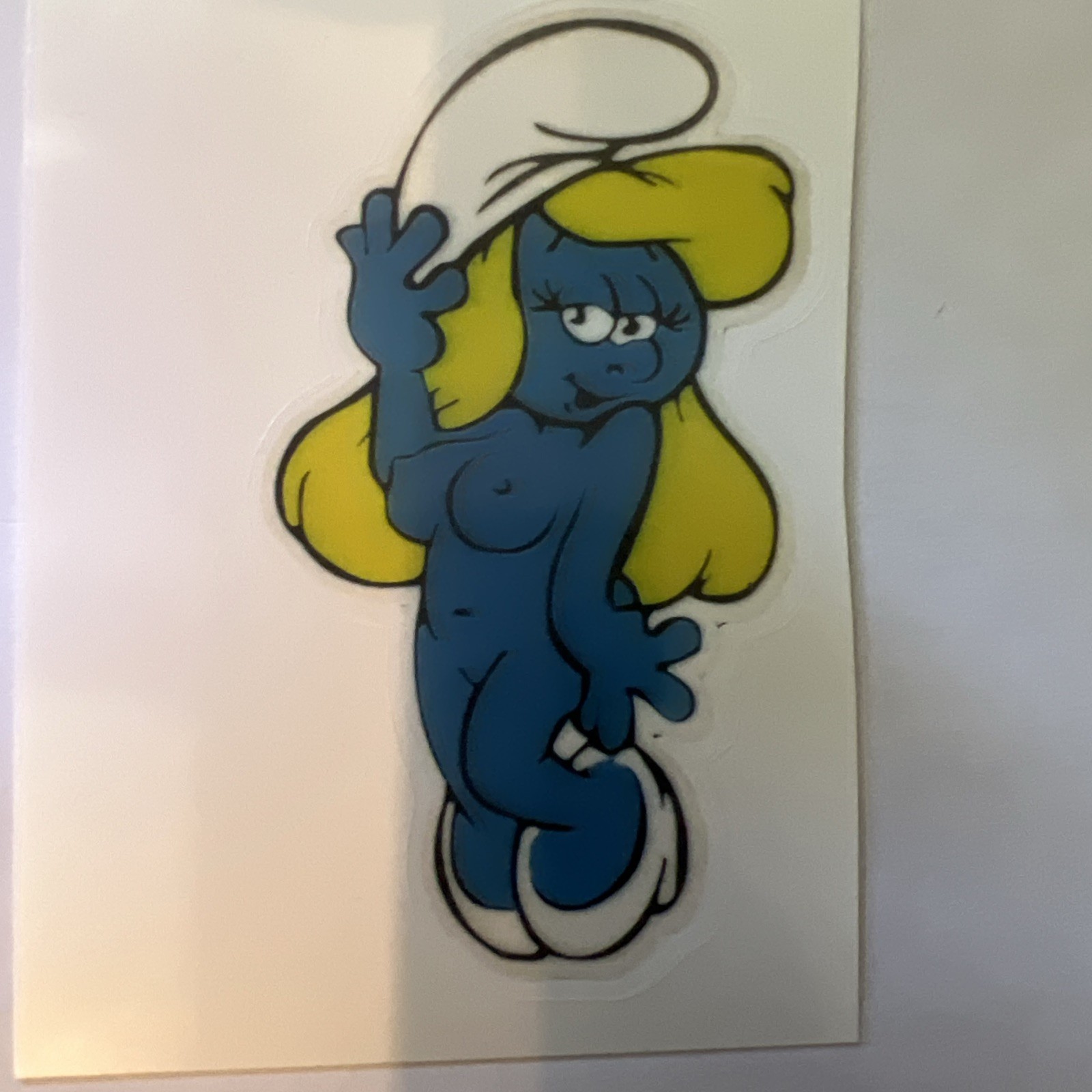 Smurfette Sexy Sticker 4×2