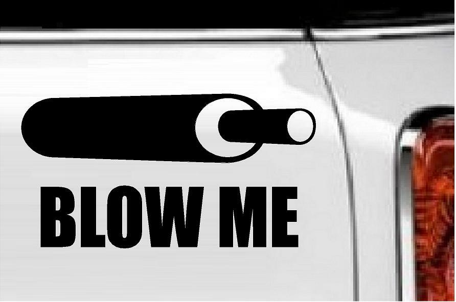 Blow Me with Duck Call Vinyl Decal Home Décor 4" x 8"