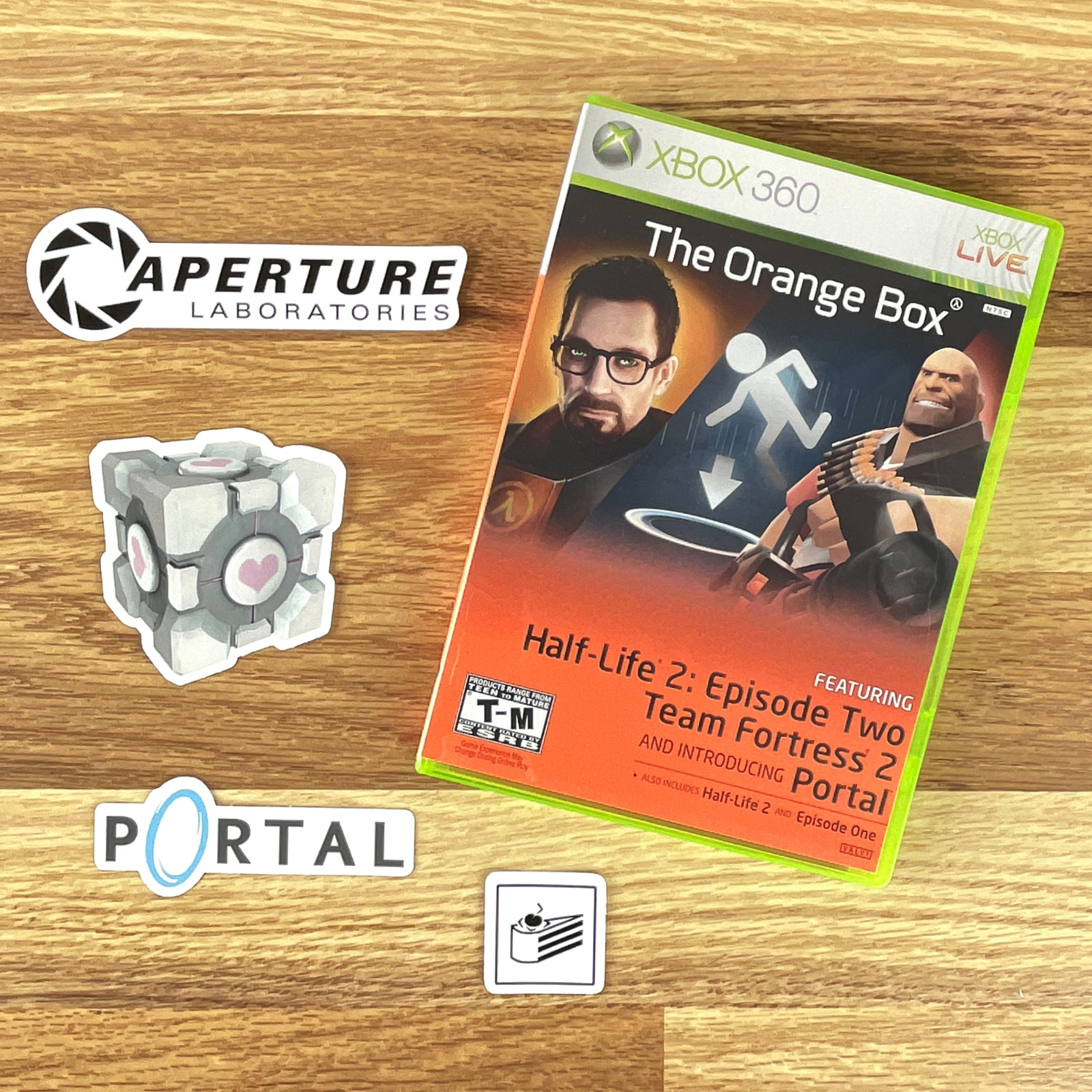 Portal Stickers PC Game Valve Aperture Science Pixel Art 20 Sticker Pack