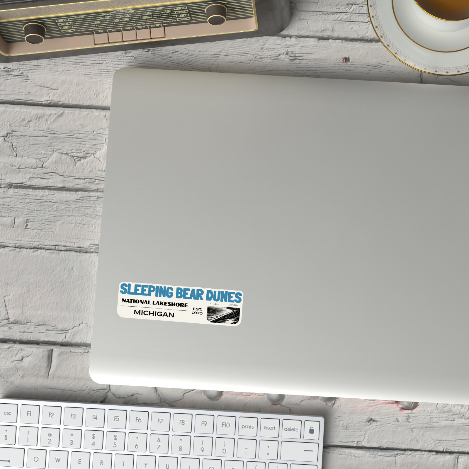 Sleeping Bear Dunes Sticker Michigan National Lakeshore Retro Travel Vinyl