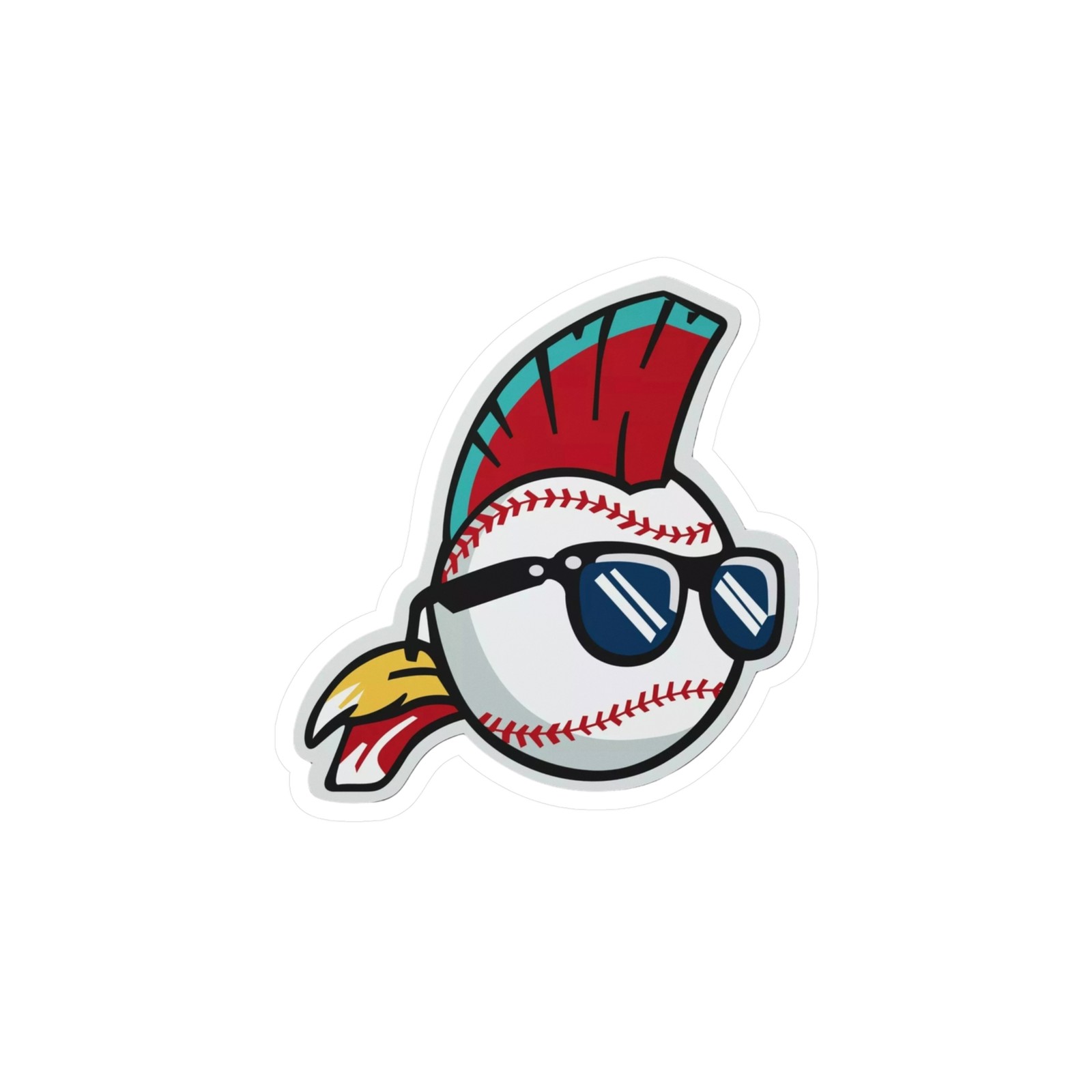 Wild thing sticker Kiss-Cut Vinyl Decals, Sporty Décor, Laptop, Skate