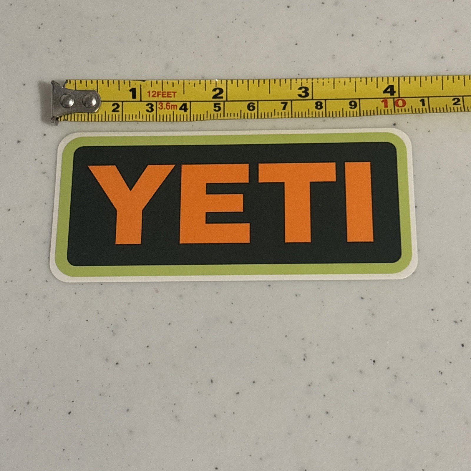 New YETI Sticker – Logo Orange Green – Official For Camping Cooler Bottles Mugs