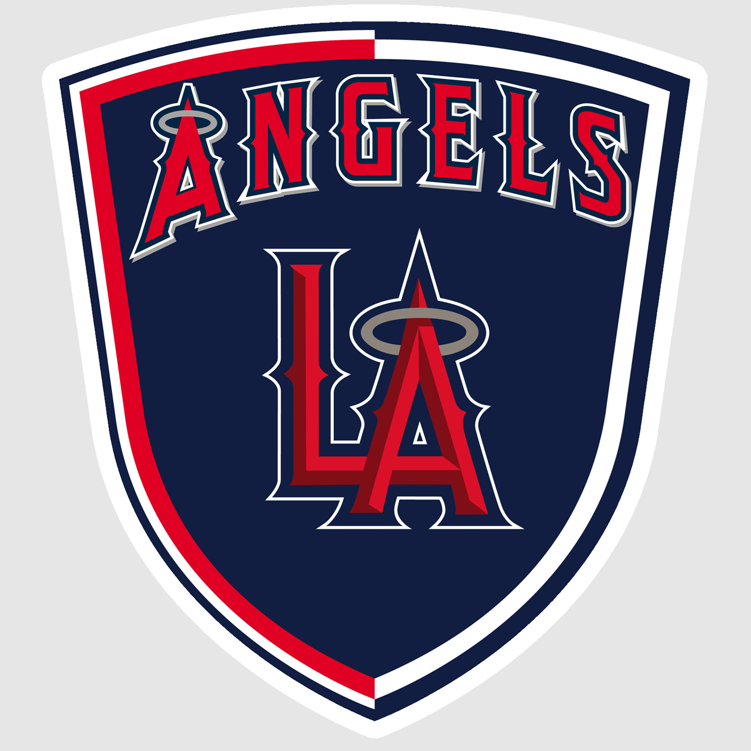 Los Angeles Red Navy Baseball Weather Resistant Vinyl Sticker/Decal 12