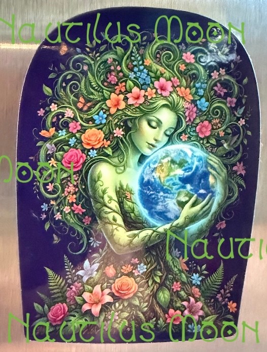 Mother Earth Nature Die-Cut Sticker 3" Tall – Free Shipping