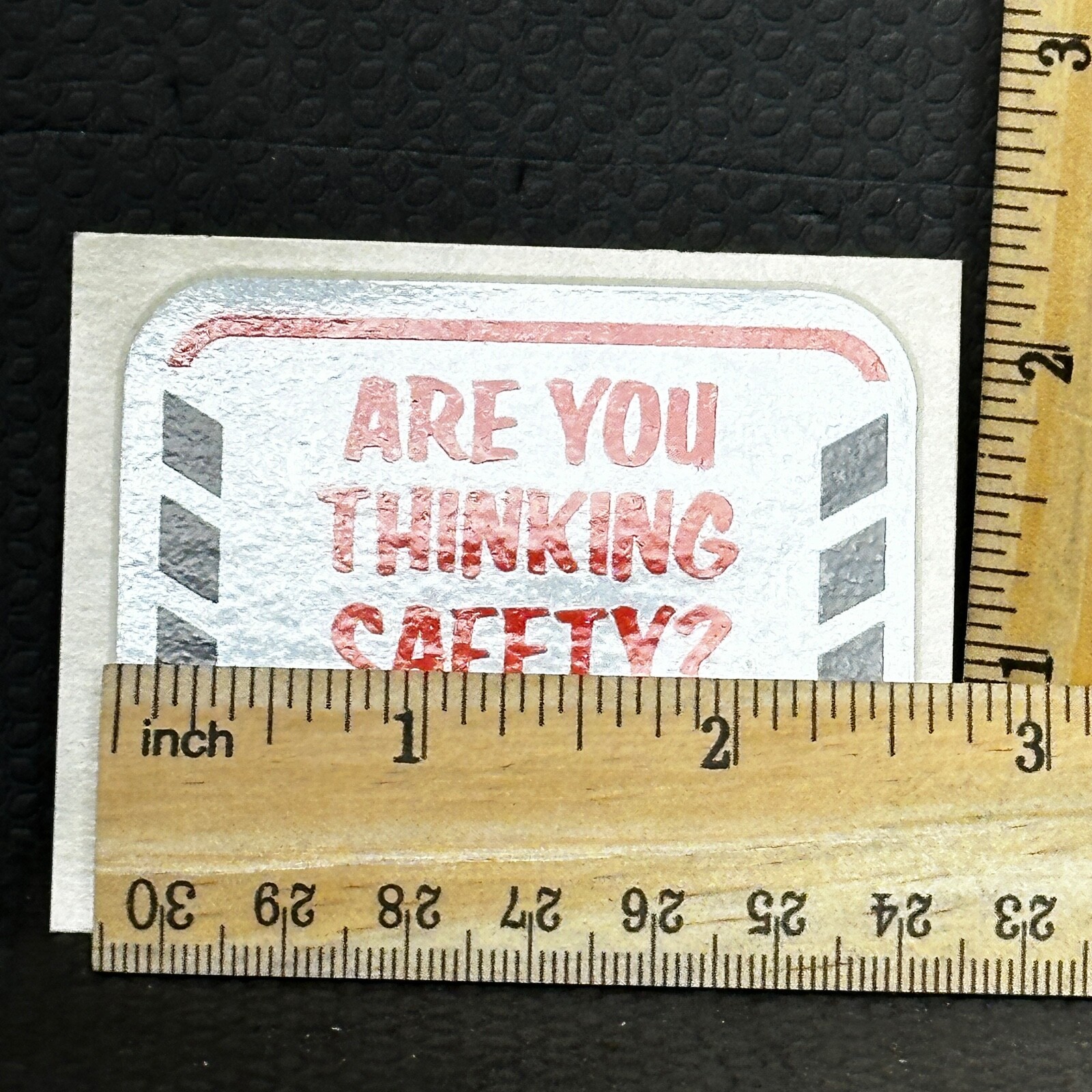 Sii Safety Stickers Smith-Gruner Are You Thinking Safety 2 5/8 in x 2 in Pair