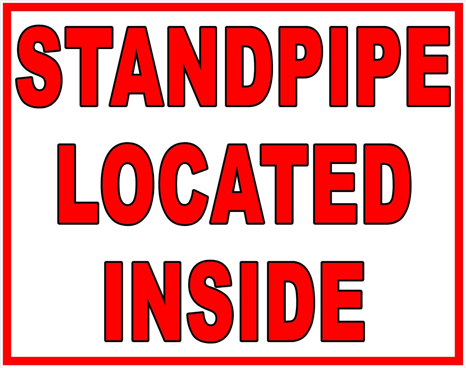 Standpipe Located Inside Decal Multi-Pack