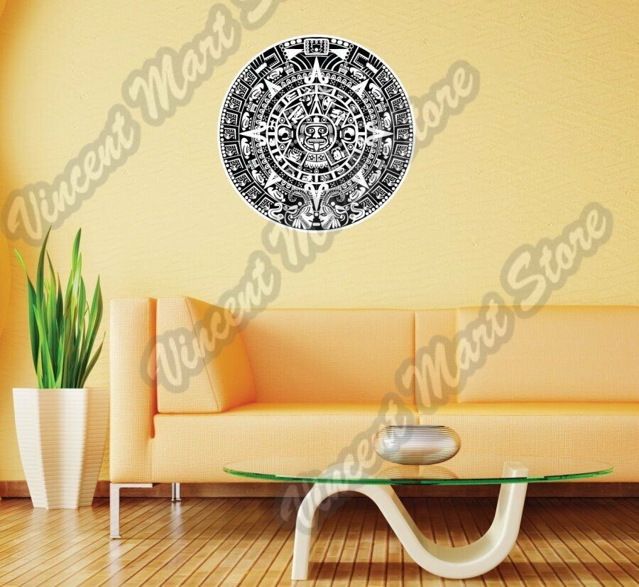 Maya Mayan Calendar Mexico Aztec Gift Idea Wall Sticker Room Interior Decor 22"