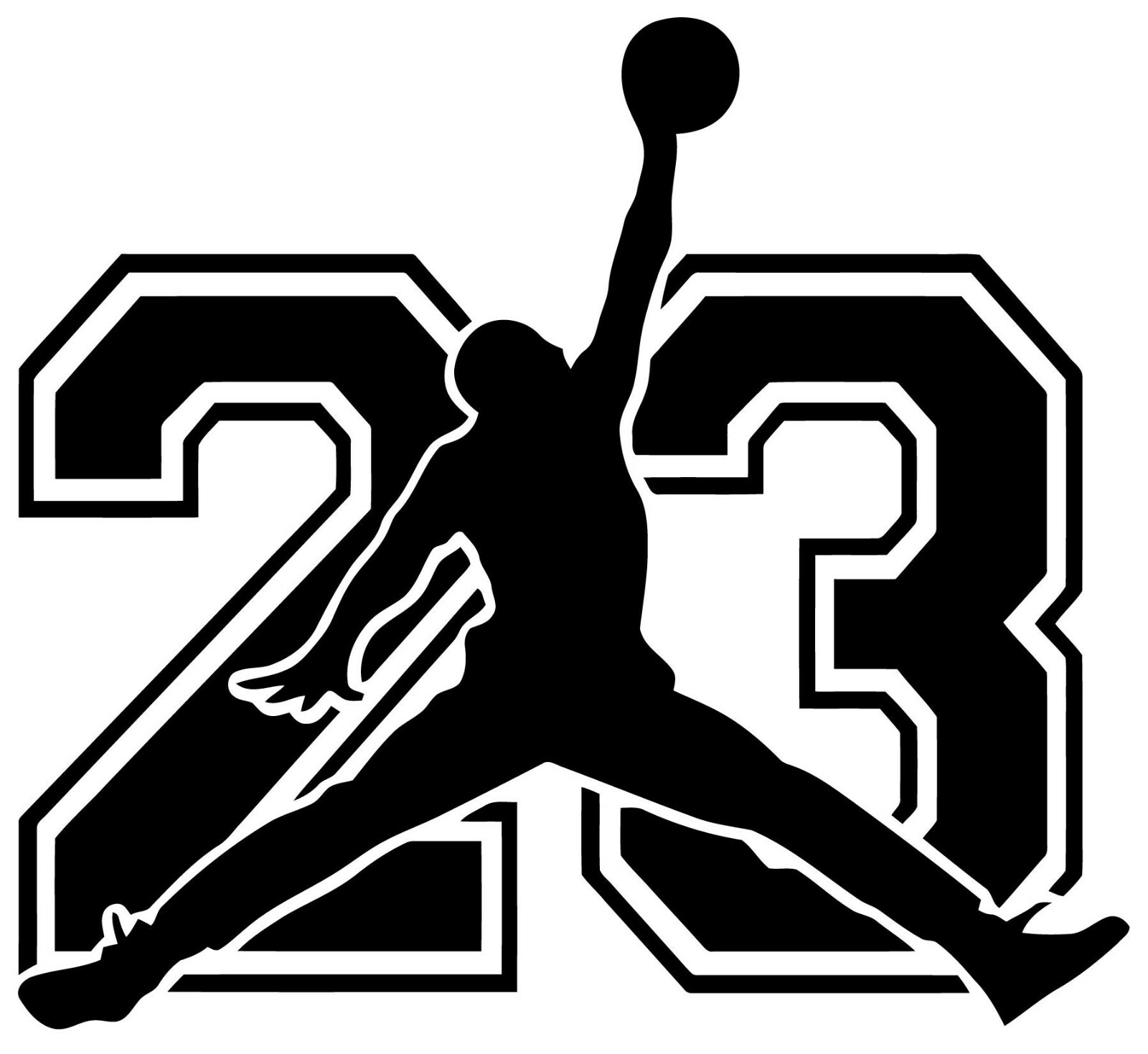 Michael Jordan 23 Air Decal Basketball Logo Vinyl Window Sticker Laptop Ipad