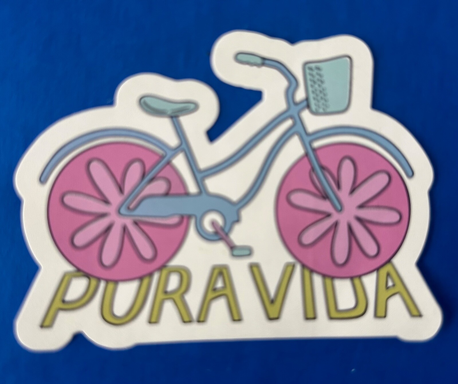 Pura Vida Sticker Beach Cruiser Bike with Logo NEW out of pack