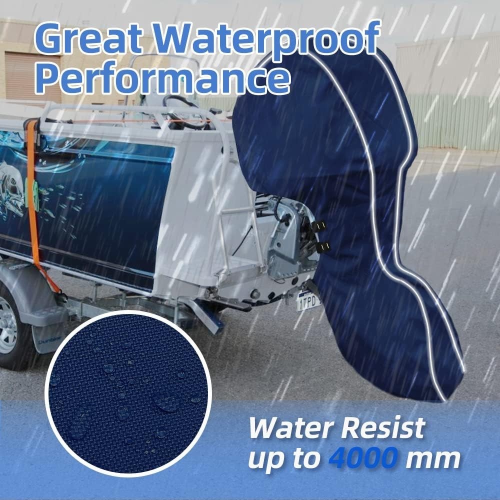 600D Fade and Crack Resistant Trailerable Full Outboard Motor Cover… Fast Ship