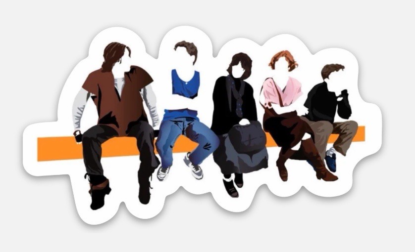 3” The Breakfast Club Sticker Decal Matte Finish Dishwasher Safe