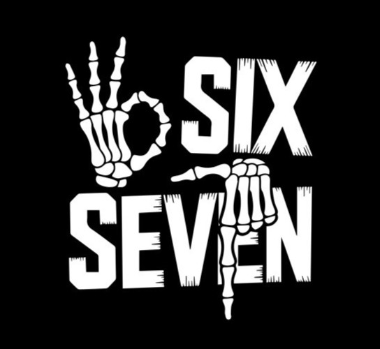 VIRAL SIX SEVEN Decal Sticker Meme Trending 6 7 Teen Funny teenagers