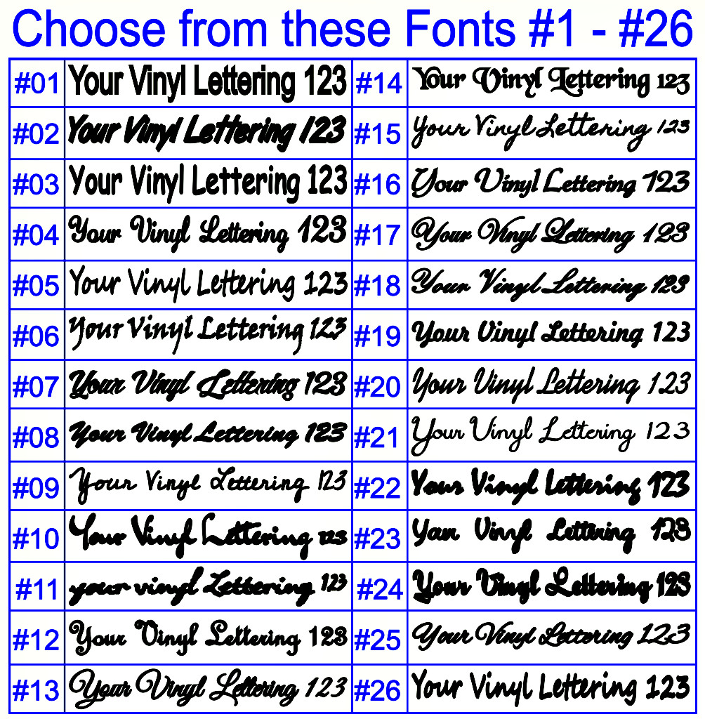 Custom Text Vinyl Decal Personalized Lettering Window Laptop Yeti Cup Sticker