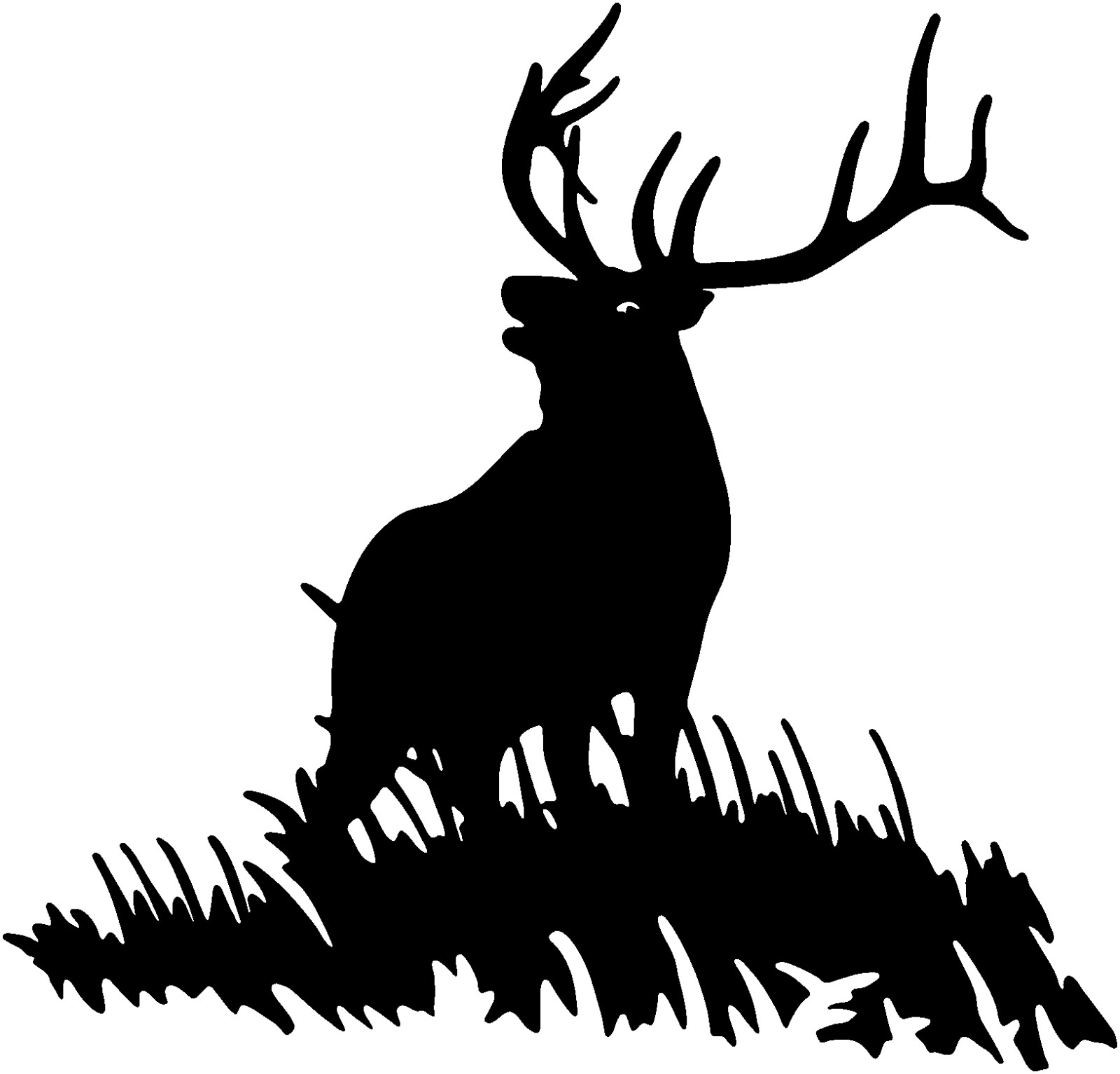 Elk Bull Decal STD-4 Window Graphics for Trucks Cars Boats any smooth surface