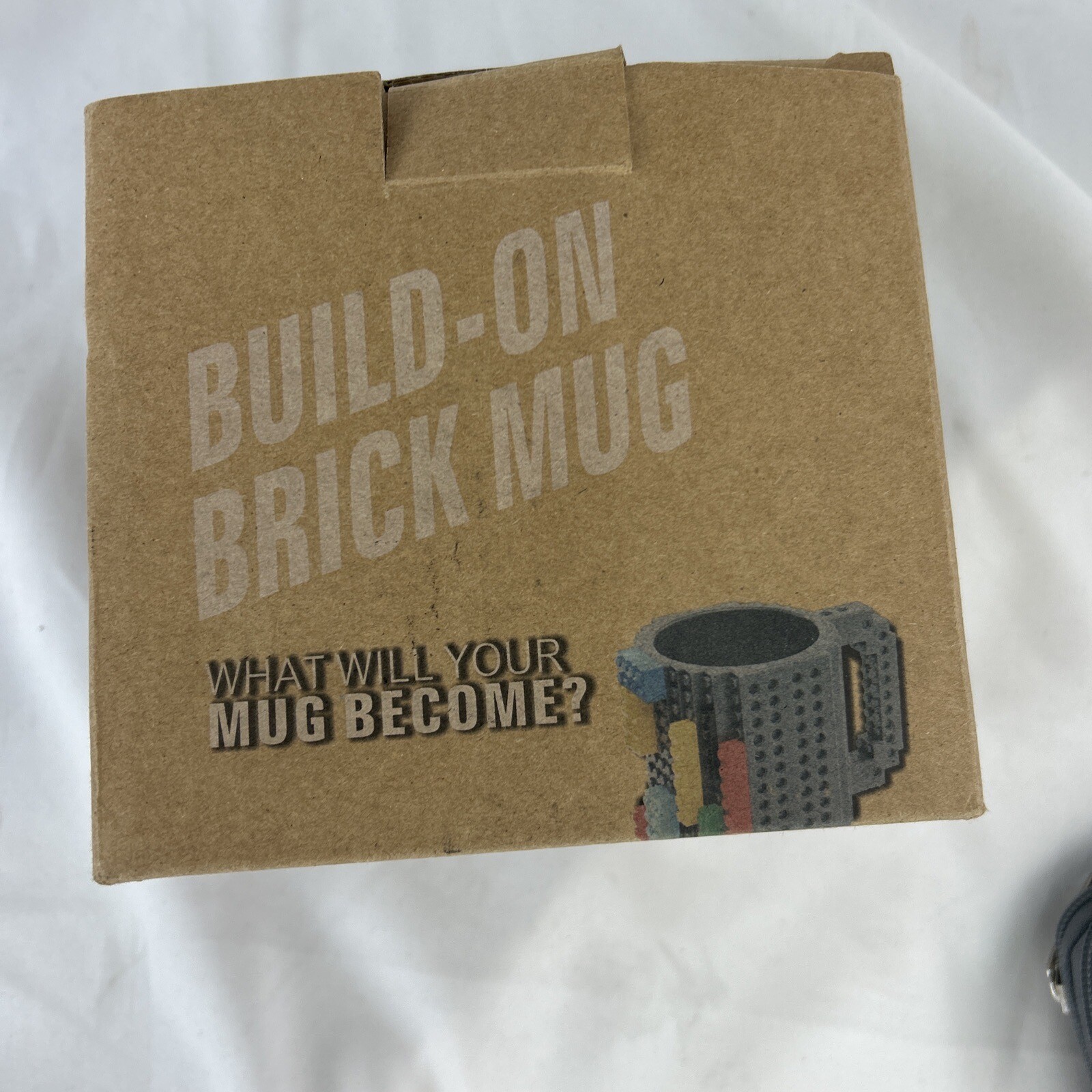 Build-On Brick Mug 12oz BPA Free Plastic Coffee Cup w/ Building Blocks Gift Fun