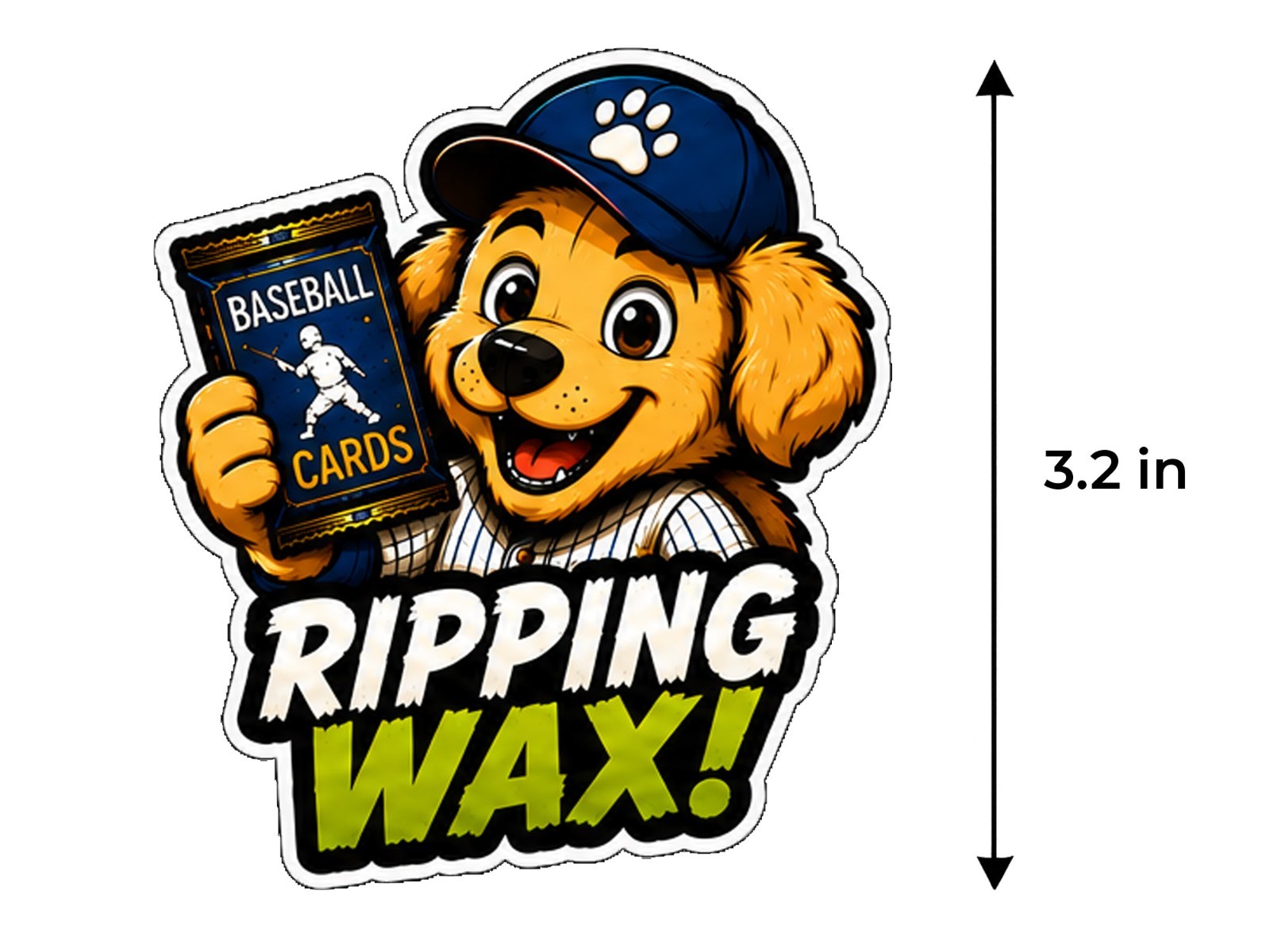 Pack Dog Decal Sticker Trading Card Pack Opening Sticker Car Window Bottle