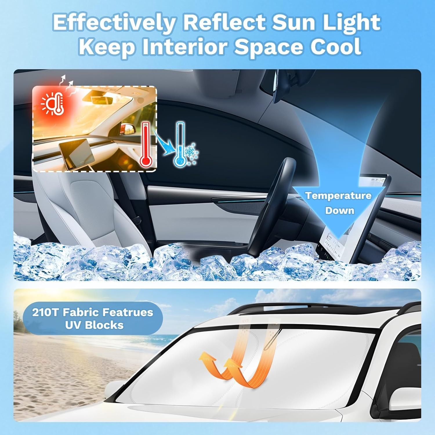 Car Window Shades for Tesla Model S 2012-2025 2026 (No for Plaid or Long Range)