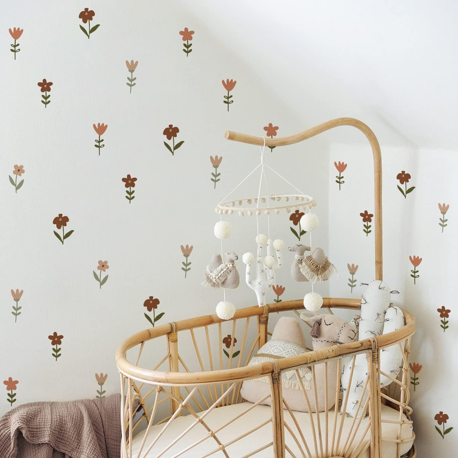 Nursery Wall Stickers Boho Kids Room Decor Girls Bedroom Removable Wall Decals V