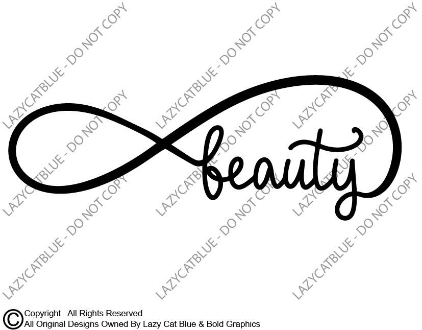 Infinity Beauty Decal Sticker Life Confidence Symbol Never Ending Empowered Love