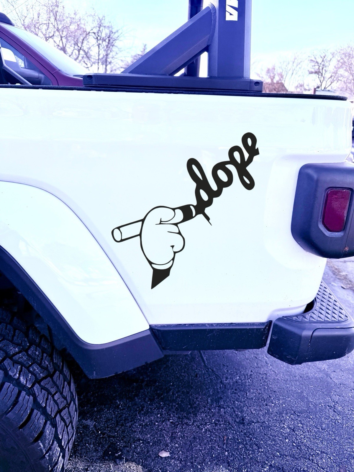 JDM Dope hand vinyl decal for most smooth surface's car, truck, laptop