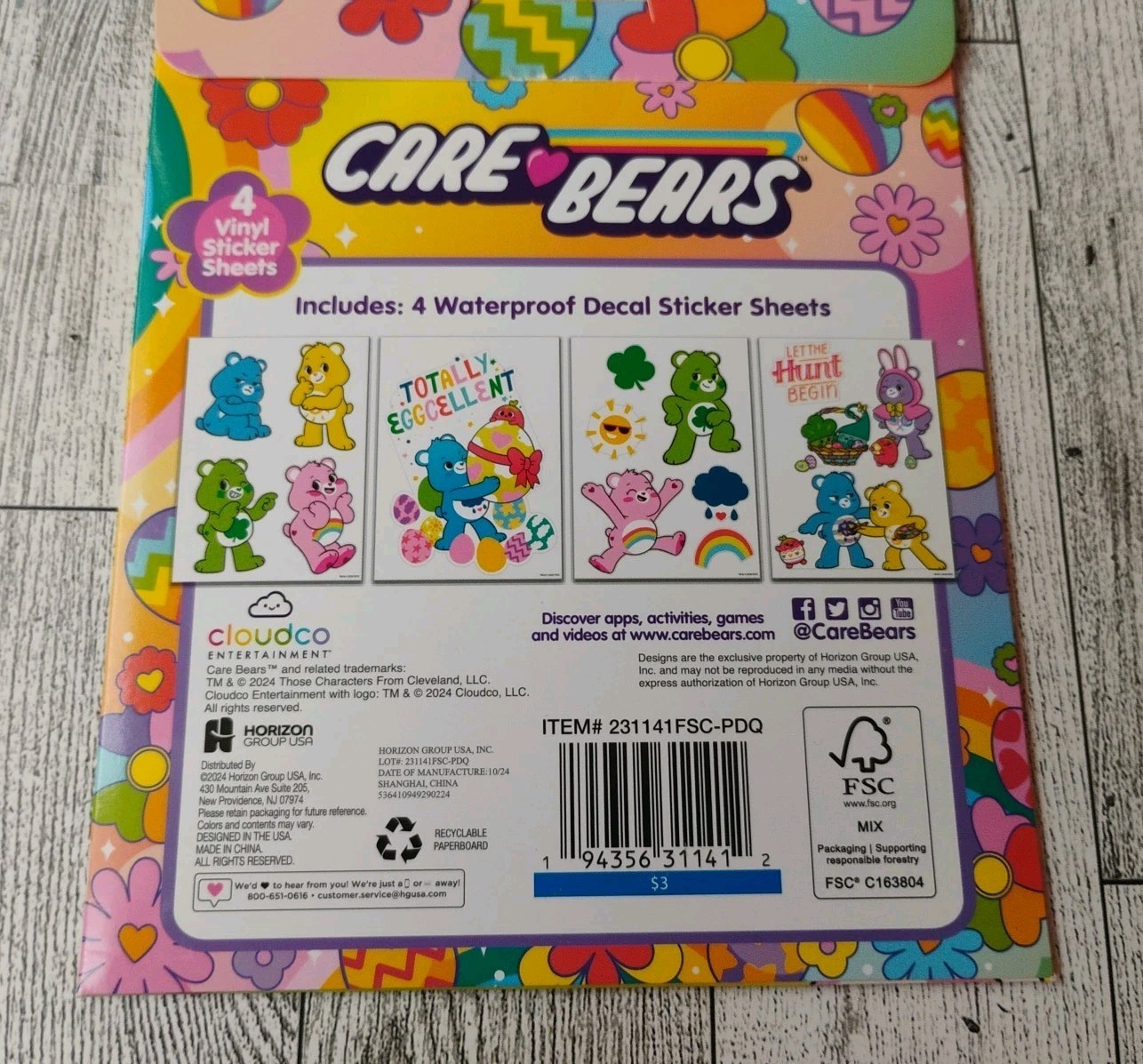 NIP CARE🩷BEARS 4 VINYL Decal STICKER SHEETS! DEVICE DECALS 💜FREE SHIP