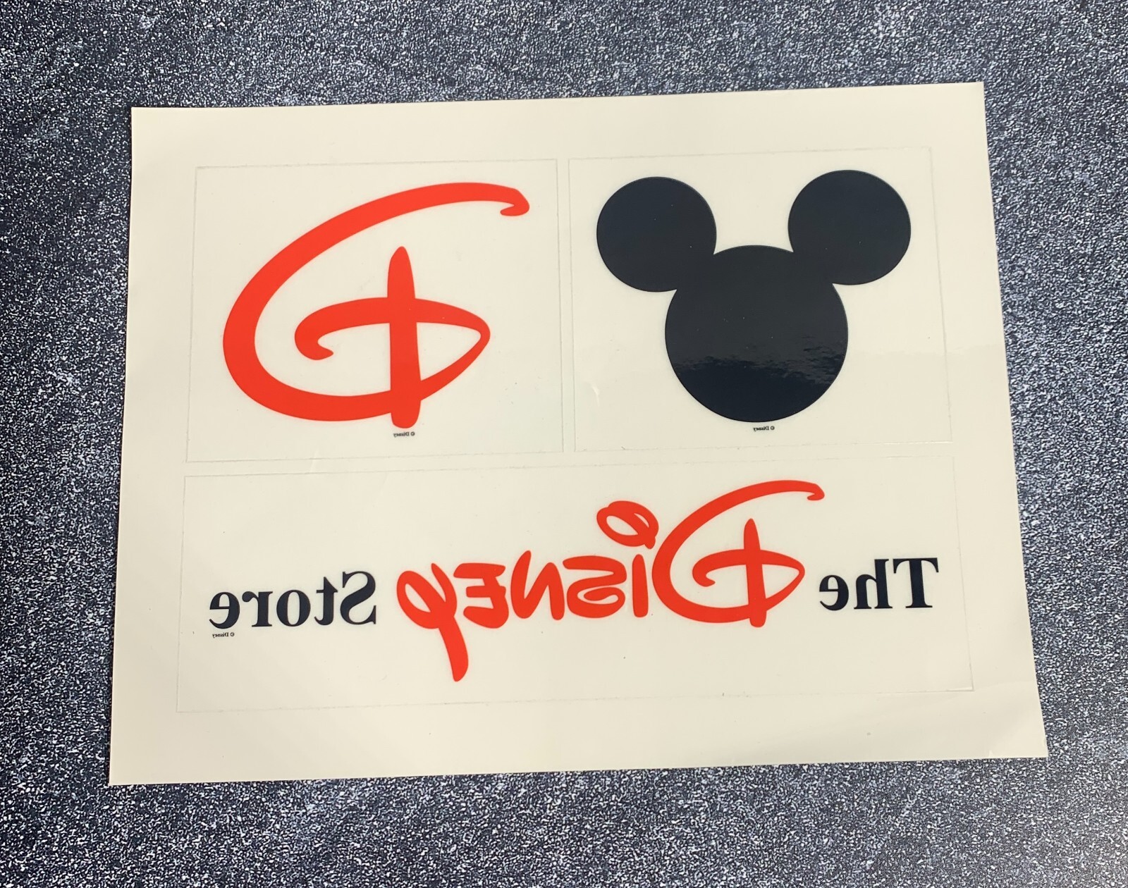 RARE – Made for Retail Stores ONLY – The Disney Store Window Decals / Stickers