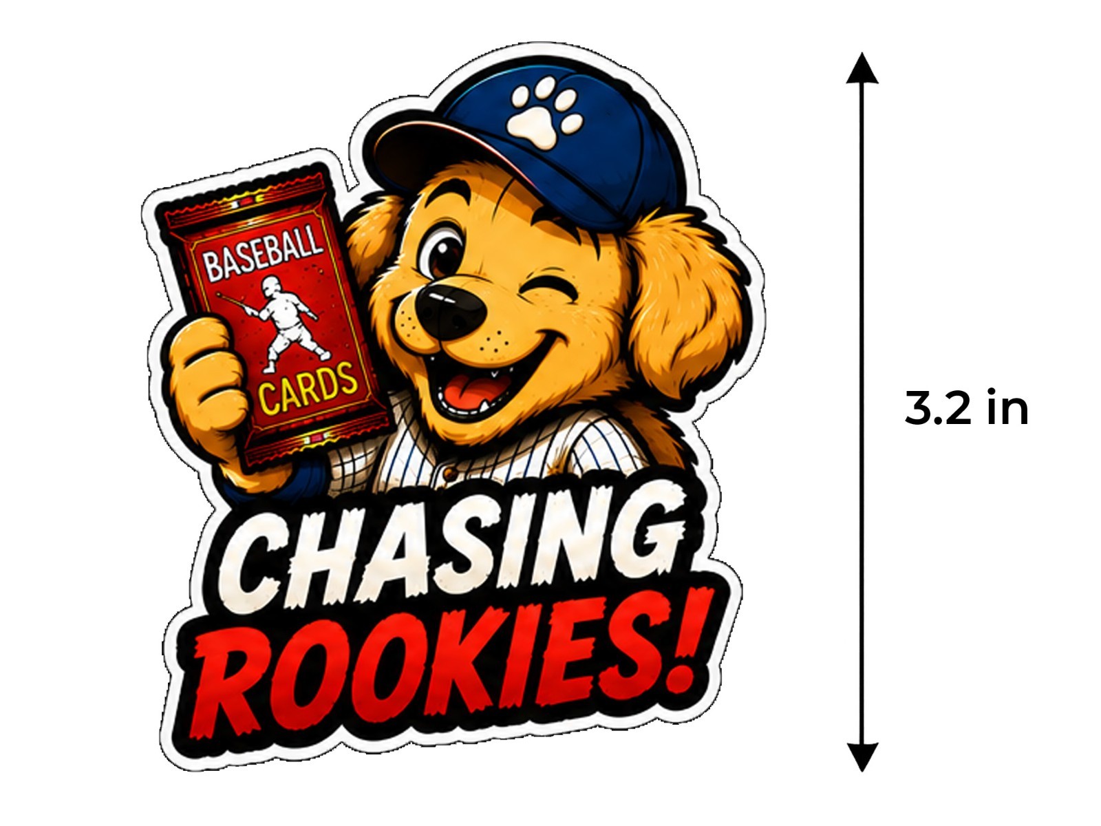 Pack Dog Decal Sticker Trading Card Pack Opening Sticker Car Window Bottle