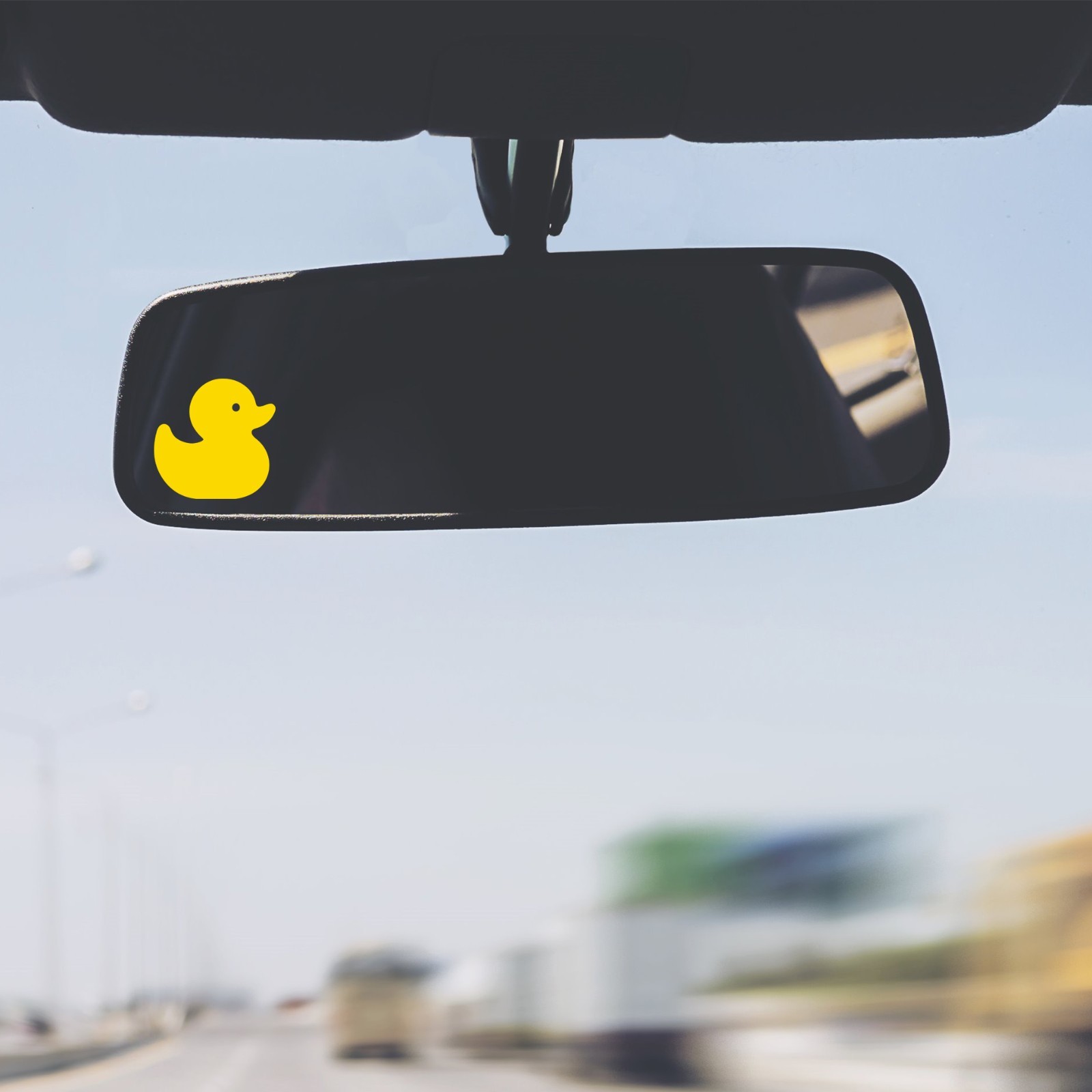 Rubber Duck Duckie Vinyl Decal Sticker Rearview Mirror Jeep Car Truck Set of 2