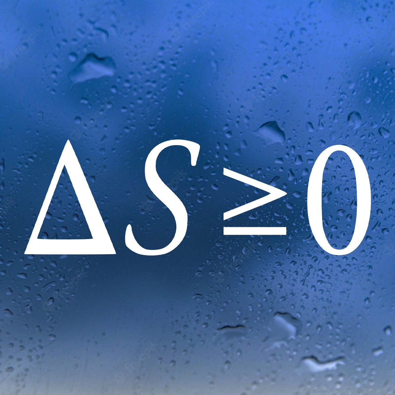Second Law of Thermodynamics Vinyl Decal | Equation Formula | Die Cut Sticker