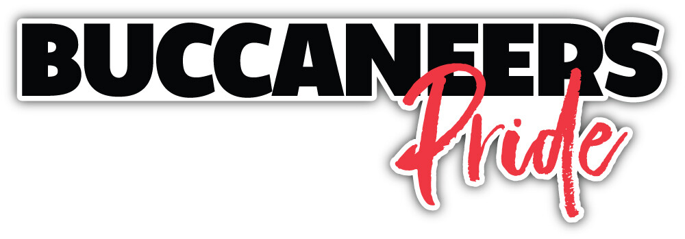 Tampa Bay Buccaneers Pride NFL Sport Car Bumper Sticker Decal "SIZES"
