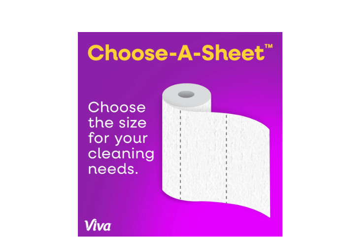 Viva Signature Cloth Paper Towels, 6 Double Rollsand and 86 Sheets per Roll.
