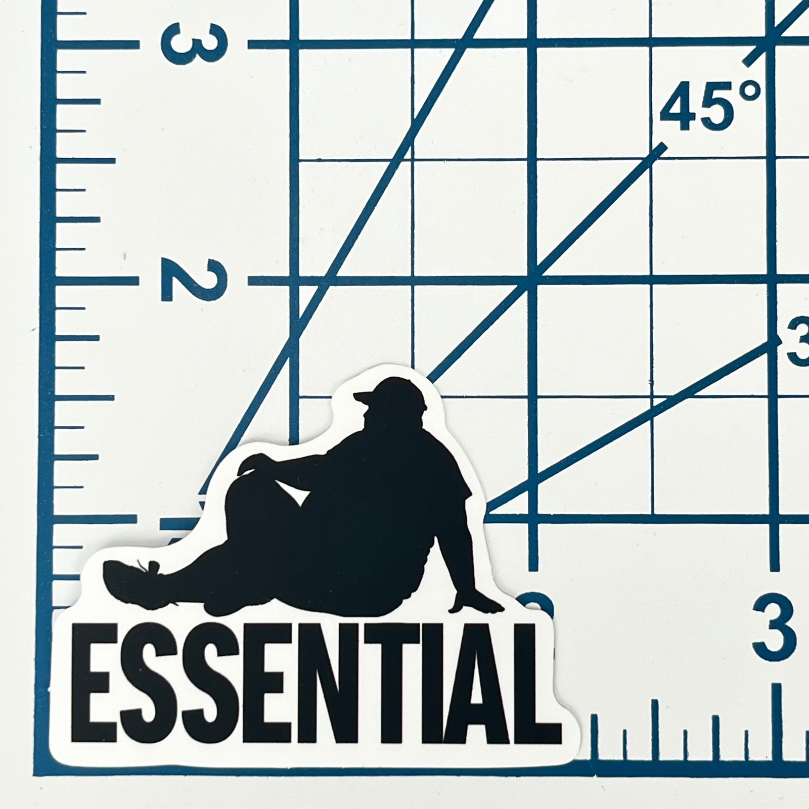 Essential Worker Vinyl Sticker Silhouette Graphic Funny Laptop Water Bottle Art