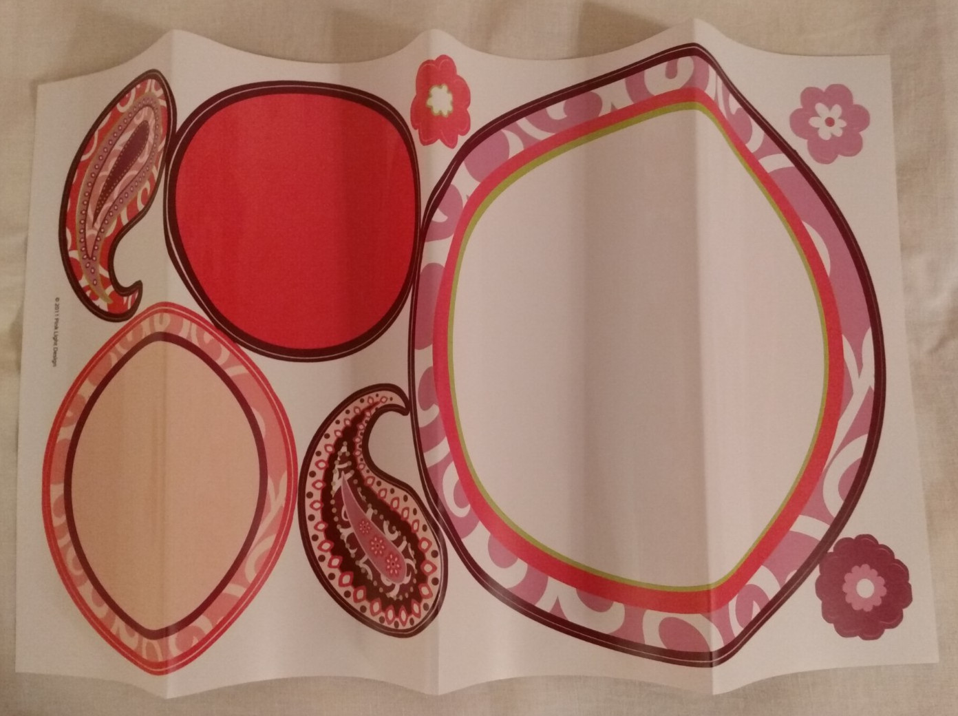 Hot Pink/Purple Vinyl Wall Stickers Decal Sheets Circles Pink Light Design 2011