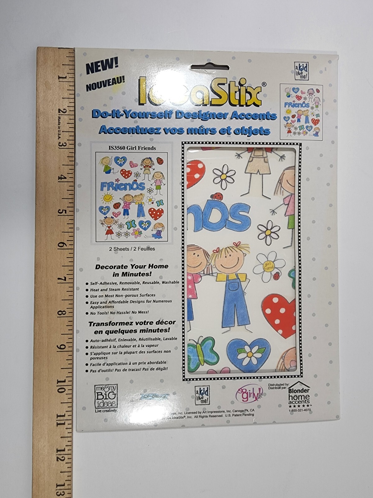 Designer Accents Stickers Girlfriend Friends Crafts Decor New Idea Stix