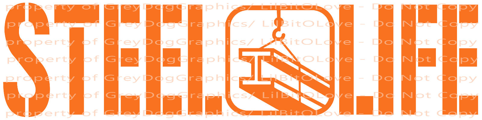 STEEL LIFE VINYL DECAL STEEL BEAM CENTER STICKER Steel Workers Fabrication