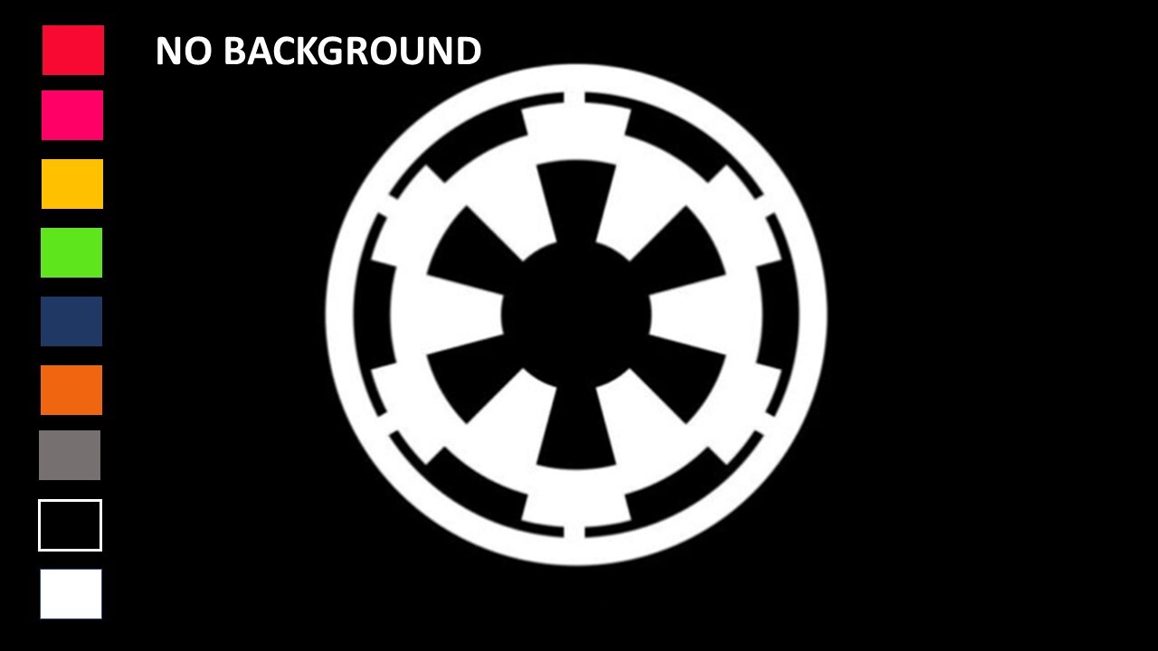 GALACTIC EMPIRE STAR WARS, Decal Stickers for Cars, Windows, Laptops, Tablet.