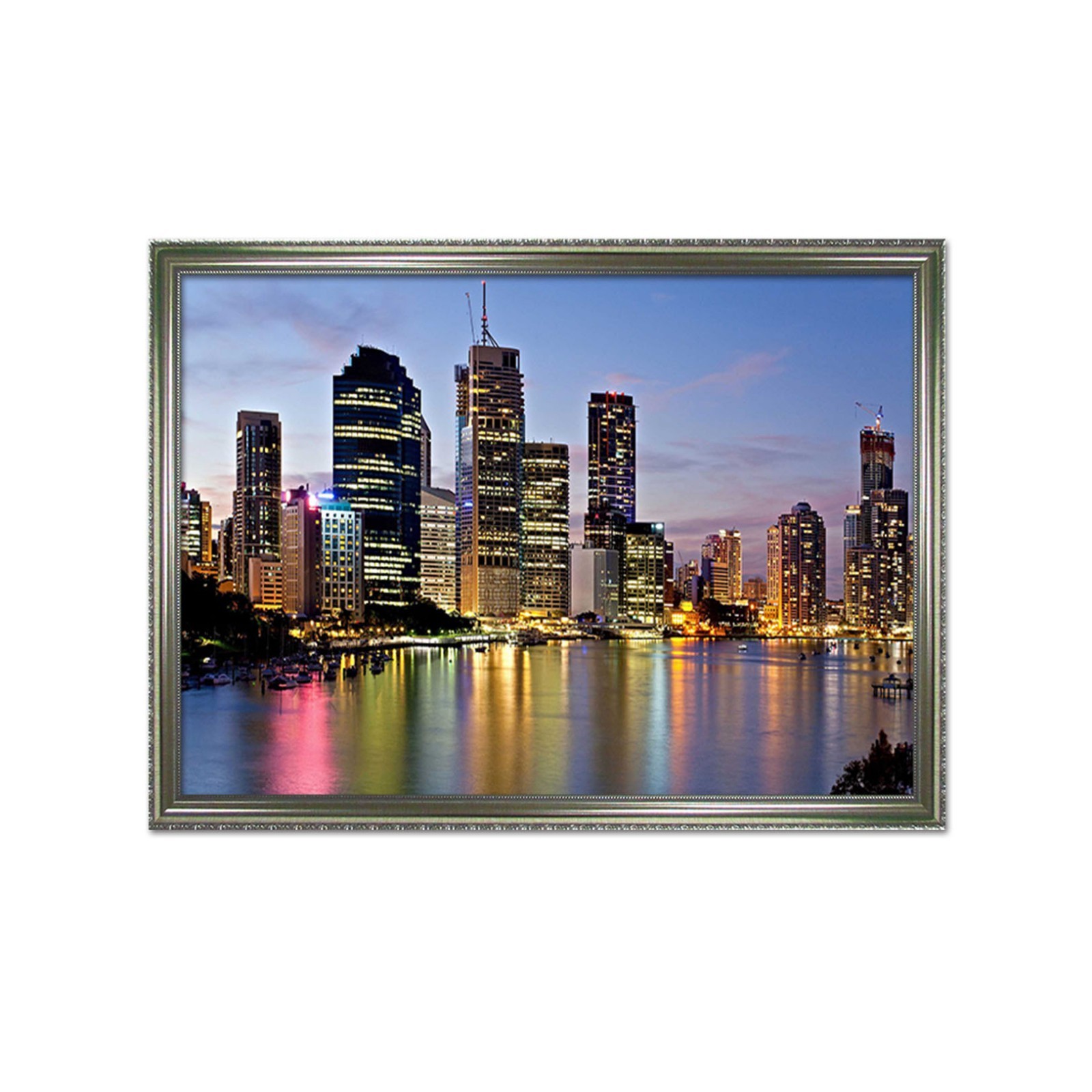 3D Riverside Building 5 Framed Poster Home Decor Print Painting Art AJ WALLPAPER