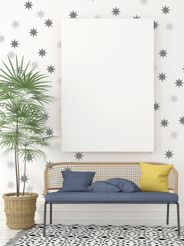 Star Wall Decals, Retro Wall Decor, Mid Century Wall Decor, Modern Nursery Wall