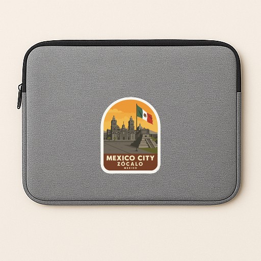 Zócalo Mexico City Iron On Heat Transfer Vinyl HTV Die-Cut Symbolic Landmark