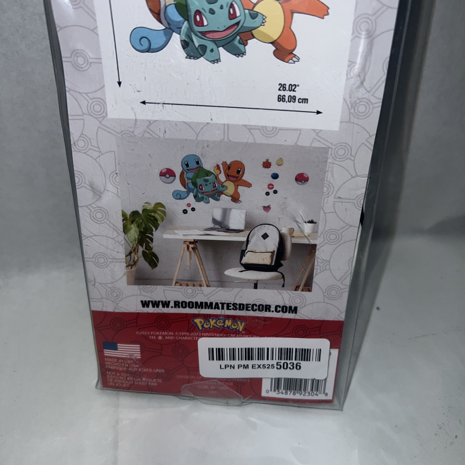 Giant Pokemon Wall Decals Kids Reusable Vinyl Cartoon Characters for Room Decor